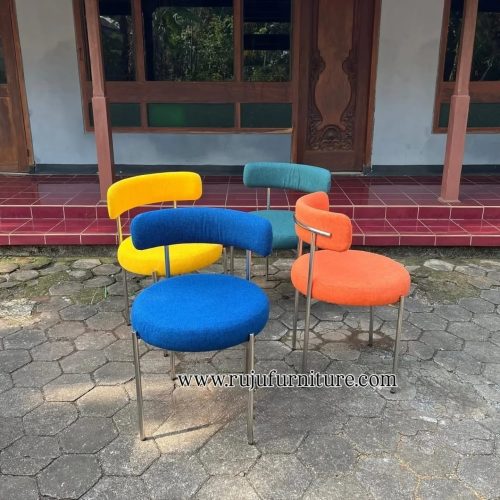 Square Backrest Dinning Chair - Image 2